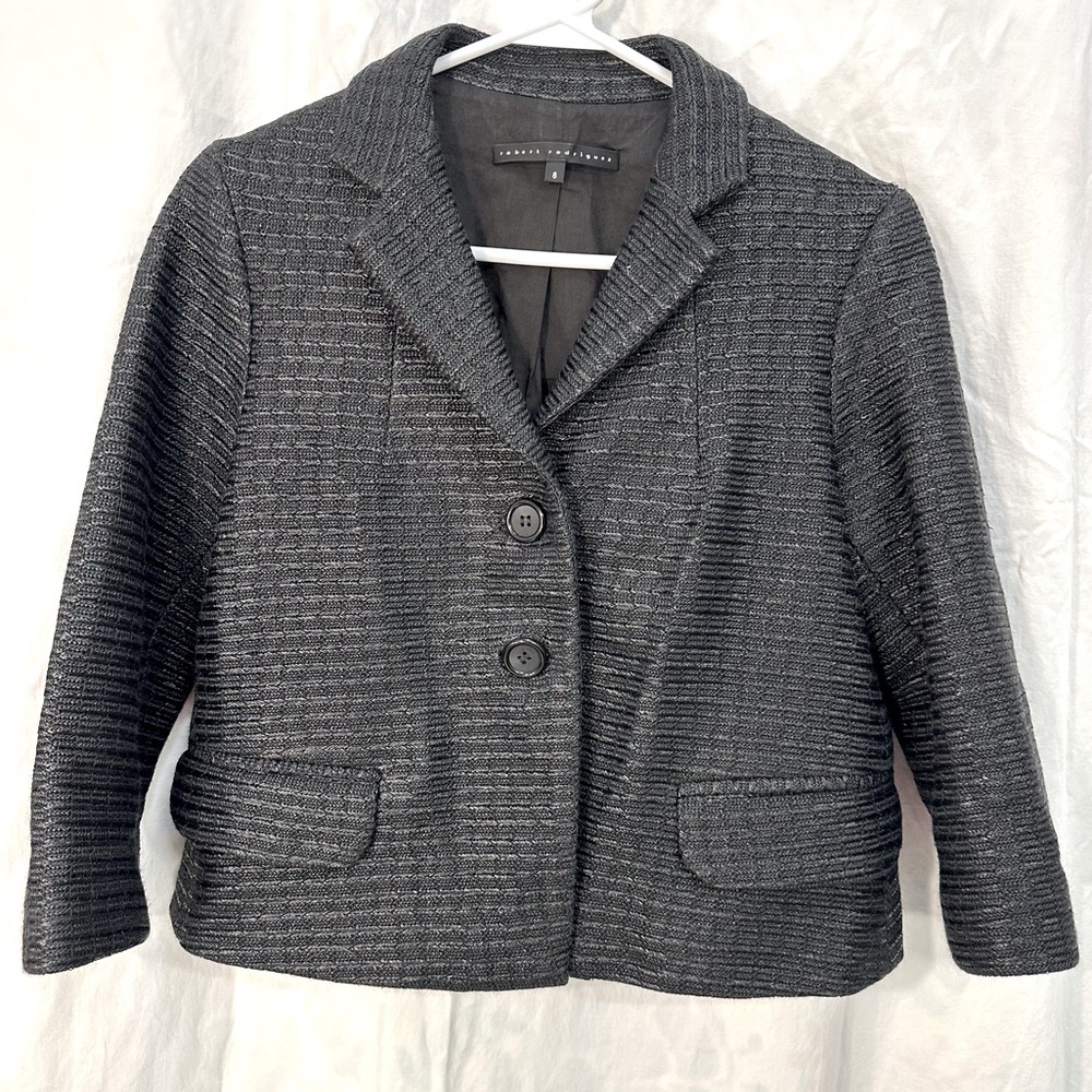 Robert Rodriguez Lightweight Blazer Jacket | Black | Size 8